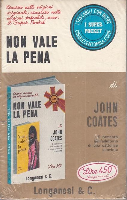 Non Vale La Pena Sigillato - John Coates - copertina