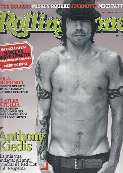 Rivista Magazine Rolling Stone N.20 Anthony Kiedis - copertina