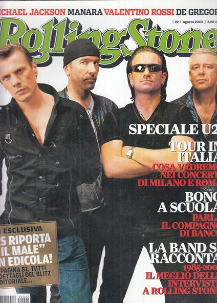 Rivista Magazine Rolling Stone N.22 U2 Bono - copertina