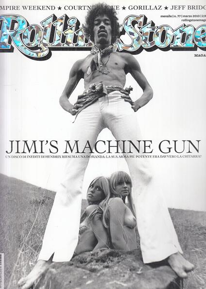 Rivista Magazine Rolling Stone N.77 Jimìs Machine Gun - copertina