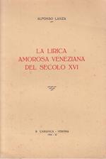 La Lirica Amorosa Veneziana Secolo Xvi