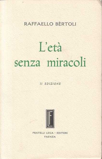 L' Età Senza Miracoli - copertina