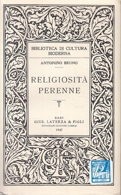 Religiosità Perenne - Antonino Bruno - copertina