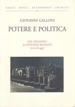 Potere Politica Pensiero Antonio Rosmini- Galloni- Roma
