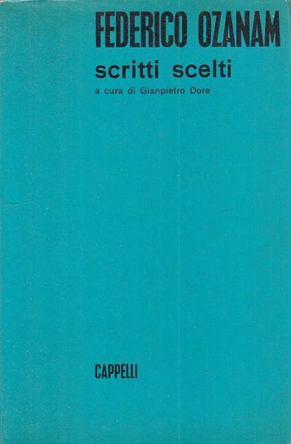 Scritti Scelti - Federico Ozanam - copertina