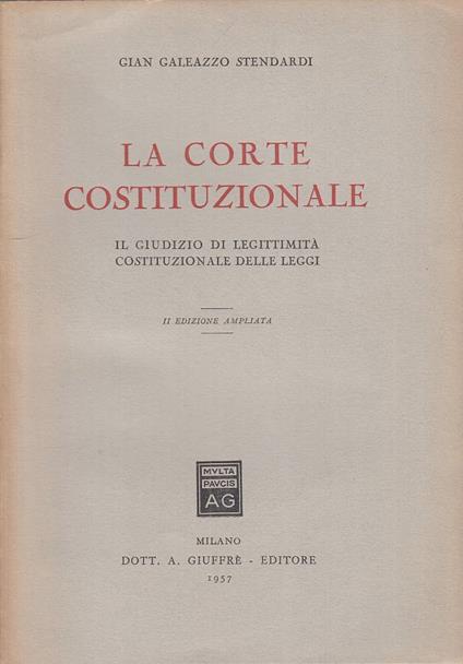 La Corte Costituzionale - copertina