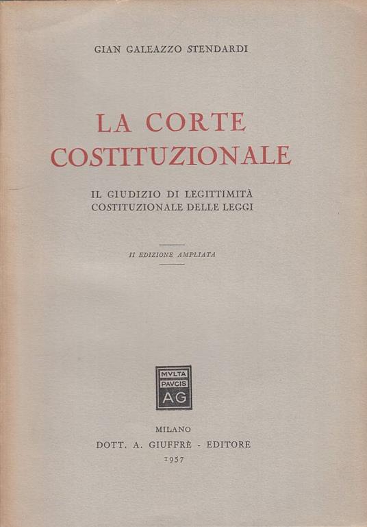 La Corte Costituzionale - copertina