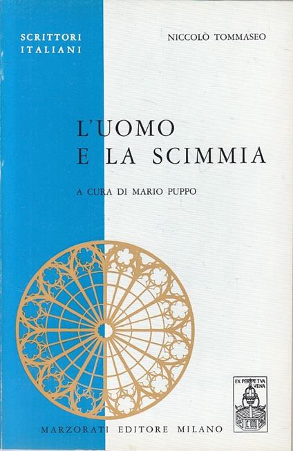 L' Uomo E La Scimmia - Niccolo Tommaseo - copertina