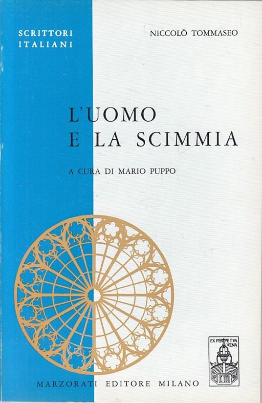 L' Uomo E La Scimmia - Niccolo Tommaseo - copertina