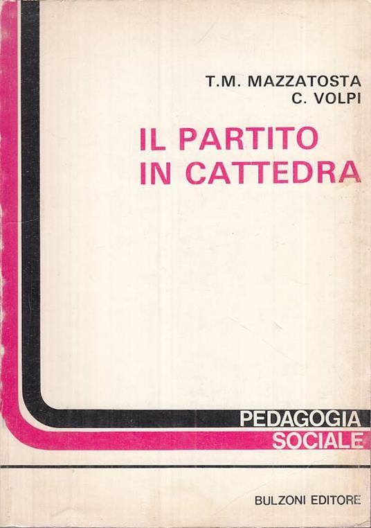 Il Partito In Cattedra - copertina