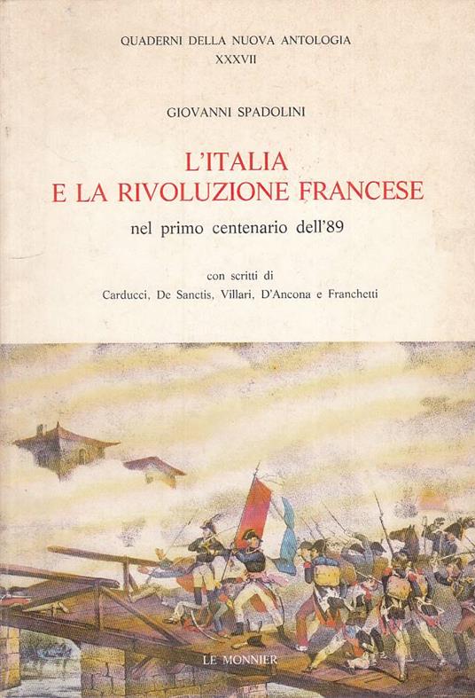 Italia E Rivolusione Francese '89 - Giovanni Spadolini - copertina