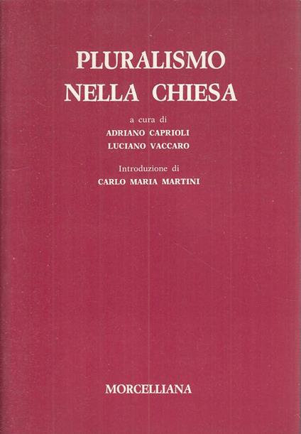 Pluralismo Nella Chiesa - copertina