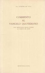 Commento Al Vangelo Quotidiano