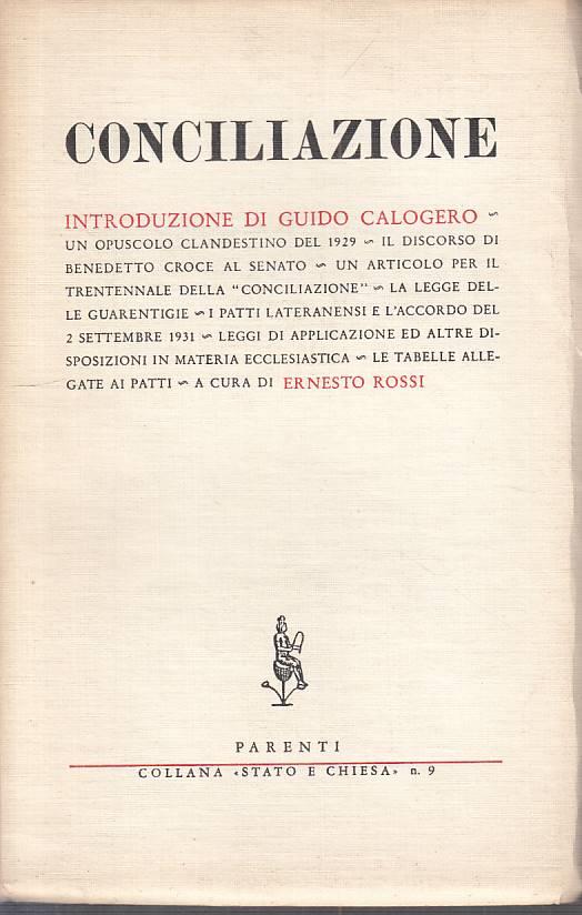 La Conciliazione - - Rossi - copertina