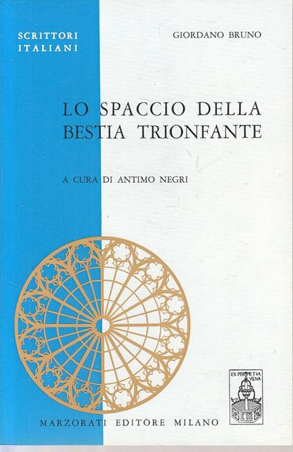 Spaccio Bestia Trionfante- Bruno- Marzorati - Giordano Bruno - copertina