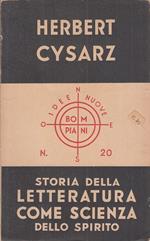 Storia Letteratura Come Scienza Spirito