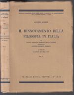 Il Rinnovamento Della Filosofia In Italia 1/2- Rosmini- Bocca- 1941- B-Zfs10