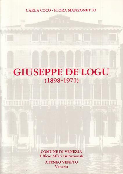Giuseppe De Logu 1898/1971 - copertina