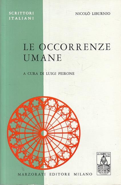 Le Occorenze Umane - Nicolò Liburnio - copertina