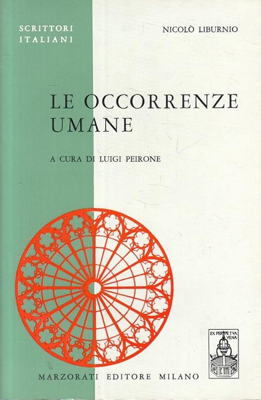 Le Occorenze Umane - Nicolò Liburnio - copertina