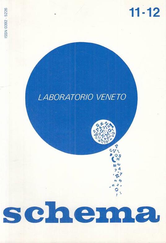 Schema N.11/12 Laboratorio Veneto - copertina