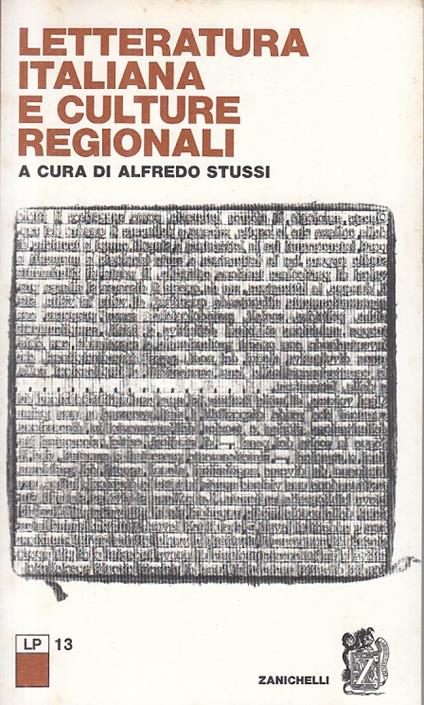 Letteratura Italiana E Culture Regionali - Alfredo Stussi - copertina