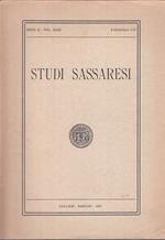 Studi Sassaresi Fasc. I/Iv Vol.Xxxi
