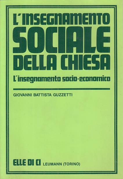 L' Insegnamento Sociale Della Chiesa - copertina