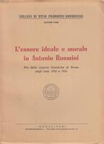L' Essere Ideale E Morale In Antonio Rosmini