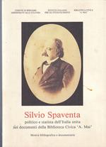 Silvio Spaventa Politico E Statista Italia Unita Mostra