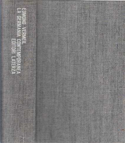 La Germania Contemporanea - Edmond Vermeil - copertina