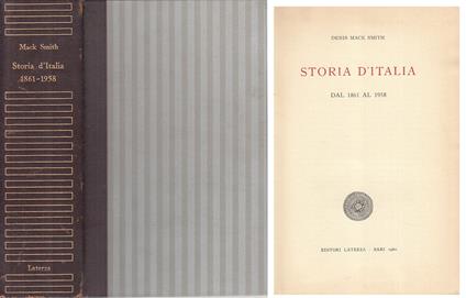 Storia D'italia Dal 1861 Al 1958 - Denis Mack Smith - copertina