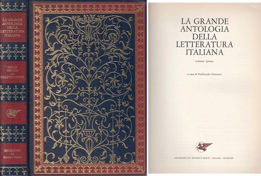 Grande Antologia Letteratura Italiana 1/2 - Ferdinando Giannessi - copertina