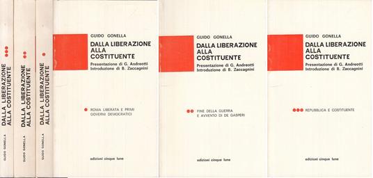 Liberazione Alla Costituente 3 Voll.- Gonella - Guido Gonella - copertina