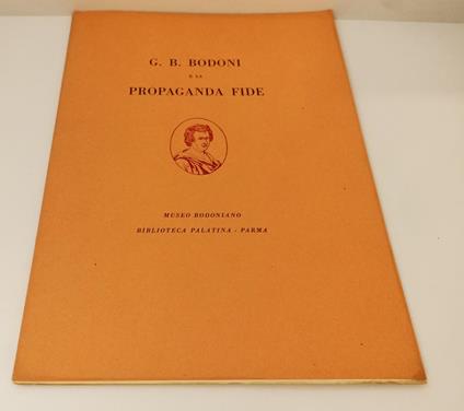 G.B. Bodoni E La Propaganda Fide - copertina