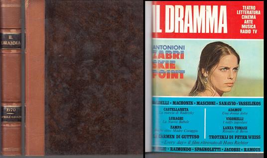 Volume Rilegato Rivista Il Dramma Aprile/Giugno 1970 - copertina