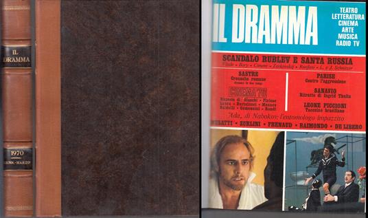 Volume Rilegato Rivista Il Dramma Gennaio/Marzo 1970 - copertina