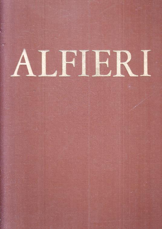 Alfieri Opere - Domenico Cara - copertina