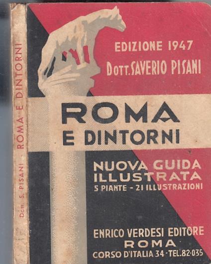 Roma E Dintorni Guida Illustrata- Saverio Pisani- Verdesi - copertina