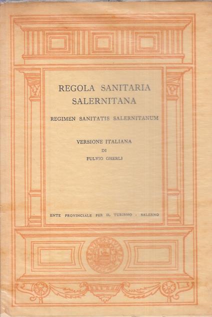 Regola Sanitaria Salernitana - Fulvio Gherli - copertina