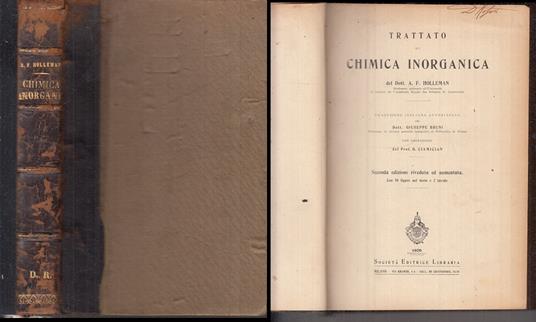 Trattato Di Chimica Organica - copertina