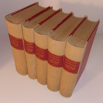 Trattato Di Chirurgia Pratica 5 Volumi- Bergamini Bruns- Sei- 1909- C- Blcp8 - copertina