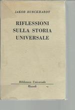 Riflessioni sulla storia universale
