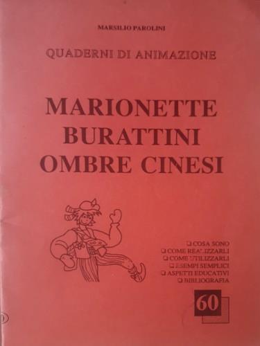 Marionette burattini ombre cinesi - Marsilio Parolini - copertina