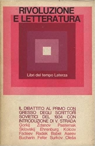 Rivoluzione e letteratura. Il dibattito al 1° Congresso d - copertina