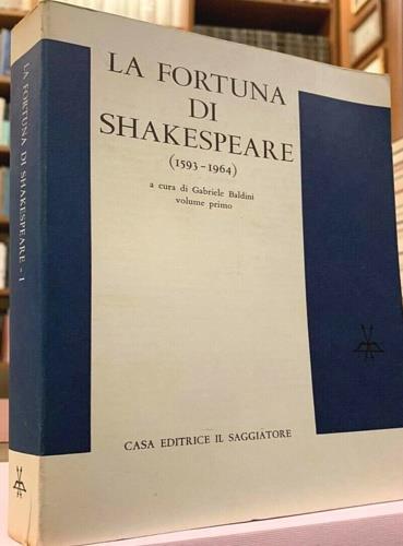 fortuna di Shakespeare ( 1593 - 1964 ) - copertina