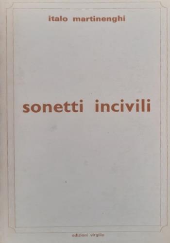 Sonetti incivili - copertina