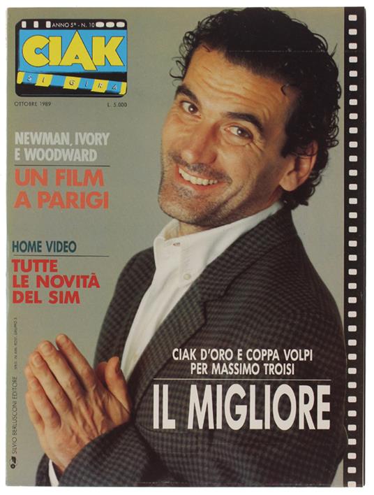 Ciak. Mensile Di Attualità Cinematografica. Ottobre 1989 - Berlusconi Editore, - 1989 - copertina
