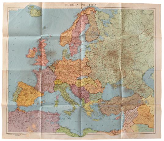 Europa Politica (1941). Carta Geografica. Scala 1:6.000.000. - De Agostini,  - 1941 - Libro Usato - De Agostini 