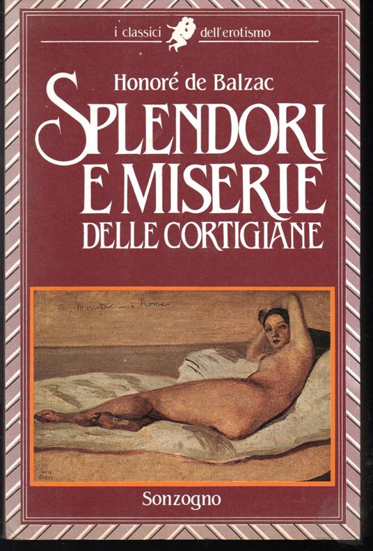 Splendori e miserie delle cortigiane - Honoré de Balzac - copertina